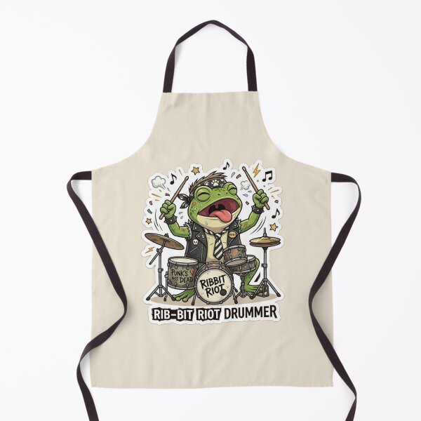 Item preview, Ribbit Riot Drummer designed and sold by Safe Haven Pets.
