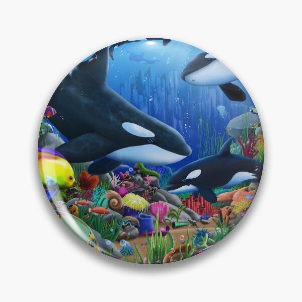 Item preview, Orca's of the Ocean designed and sold by GeraldNewtonArt.