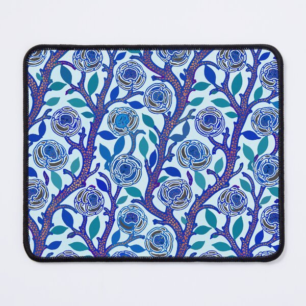 Item preview, Blue Art Deco Floral designed and sold by Reinvented Decors.