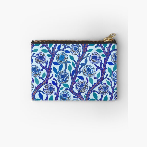 Item preview, Blue Art Deco Floral designed and sold by Reinvented Decors.