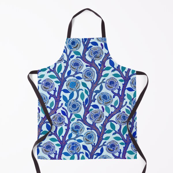 Item preview, Blue Art Deco Floral designed and sold by Reinvented Decors.