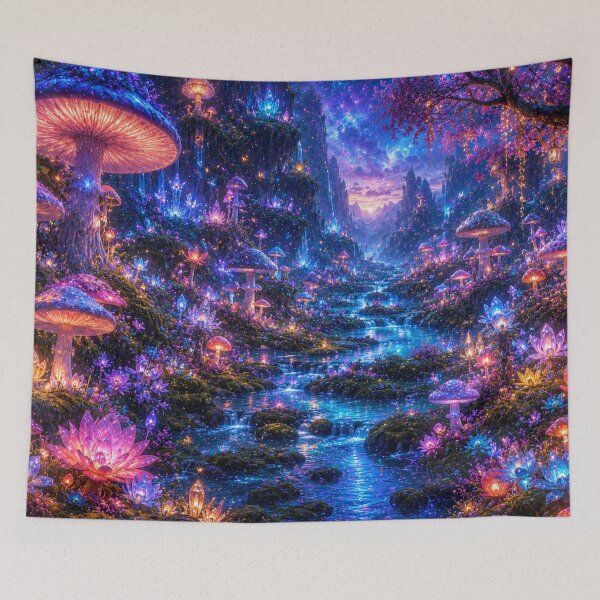 Item preview, Enchanted Mushroom Valley designed and sold by Gold&pixels.