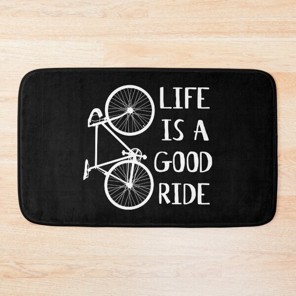 Item preview, Life is a good ride Man Bike, White print designed and sold by Bike-Like-Art.