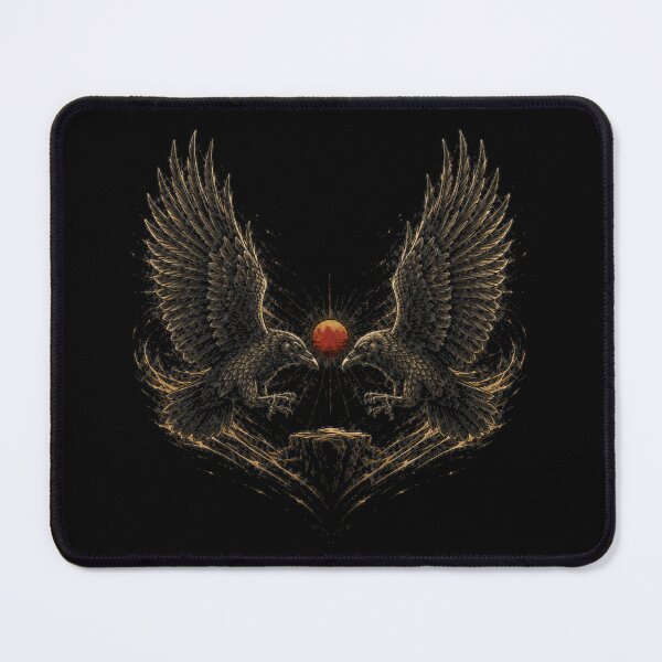 Item preview, Return With News — Norse Ravens Returning at Sunset designed and sold by OblivionRise.