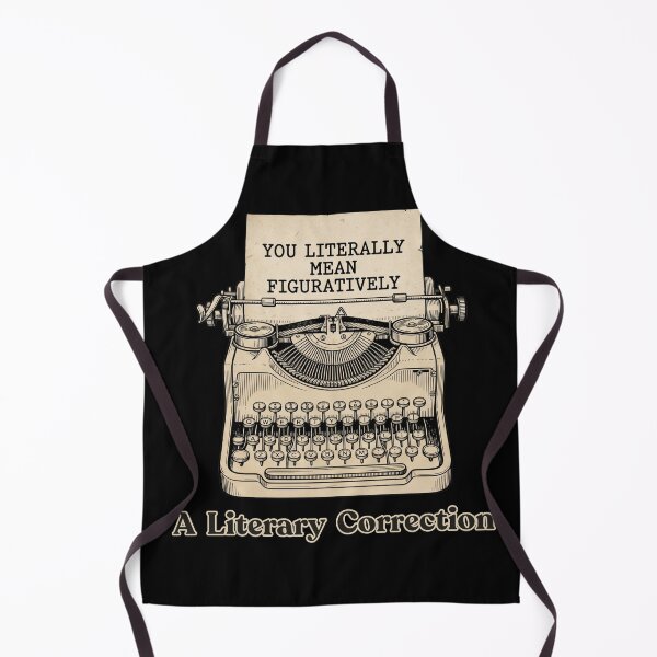 Item preview, Funny Old Typewriter Grammar Police Quote You Literally Mean Figuratively for Writers and Editors designed and sold by Im-Ara.