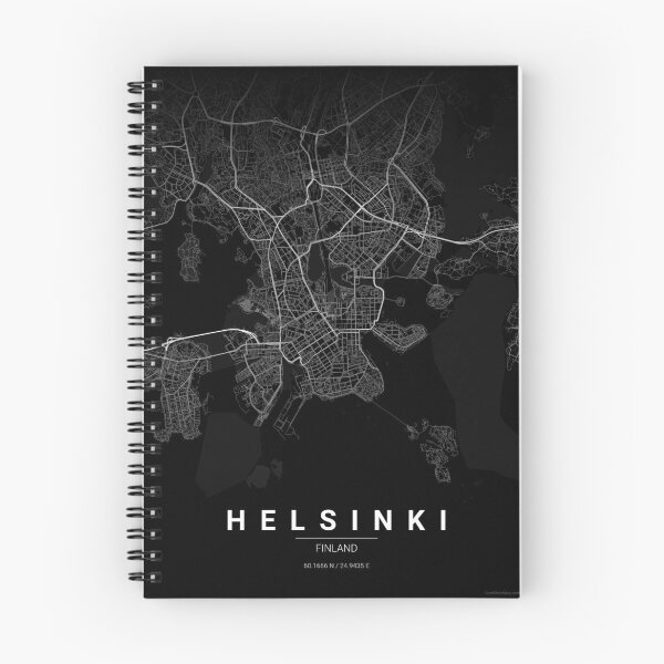 Item preview, Helsinki Map Print | Minimalist Noir City Map | Helsinki Wall Art Poster designed and sold by Lovely Maps.
