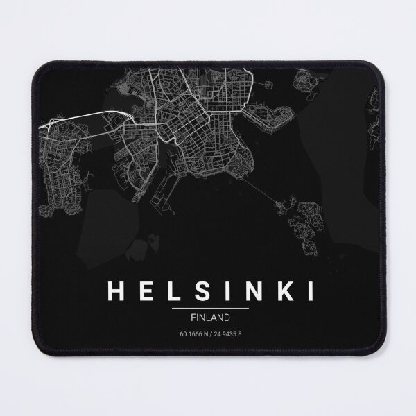 Item preview, Helsinki Map Print | Minimalist Noir City Map | Helsinki Wall Art Poster designed and sold by Lovely Maps.