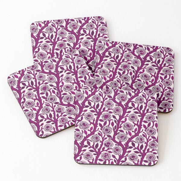 Item preview, Purple Art Deco Floral designed and sold by Reinvented Decors.
