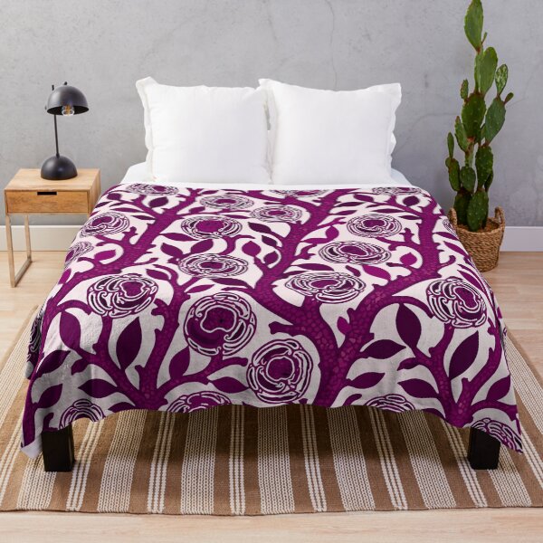 Item preview, Purple Art Deco Floral designed and sold by Reinvented Decors.