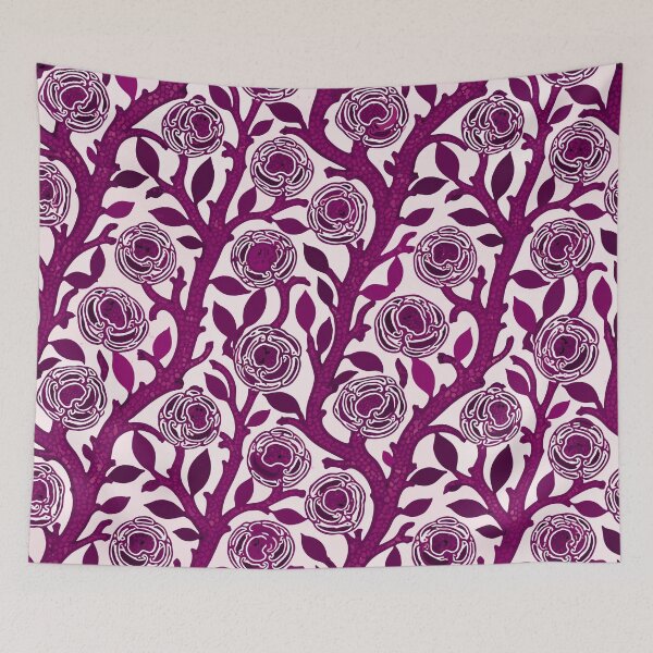 Item preview, Purple Art Deco Floral designed and sold by Reinvented Decors.