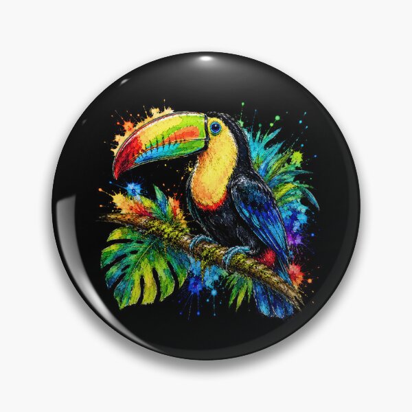 Item preview, Colorful Toucan Watercolor Art – Vibrant Tropical Bird Illustration designed and sold by ColorSplash123.