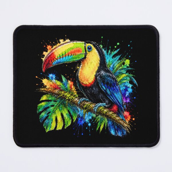Item preview, Colorful Toucan Watercolor Art – Vibrant Tropical Bird Illustration designed and sold by ColorSplash123.