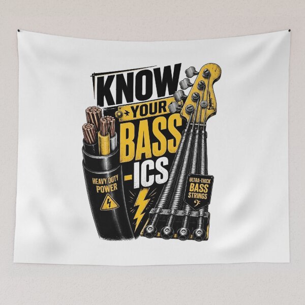 Item preview, Power Like a High Voltage Cable - Bass Player Humor designed and sold by Art-Arcade6.