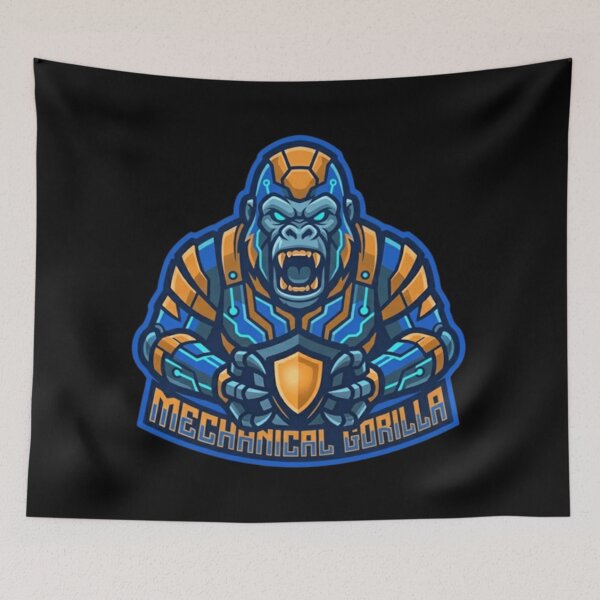 Item preview, Mechanical Gorilla Cyberpunk Gaming Mascot Design Alto Special designed and sold by Altospecial.