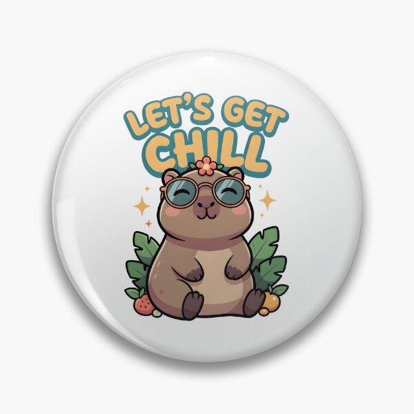 Item preview, Let's Get Chill Capybara Cute Animal designed and sold by dreephic22.