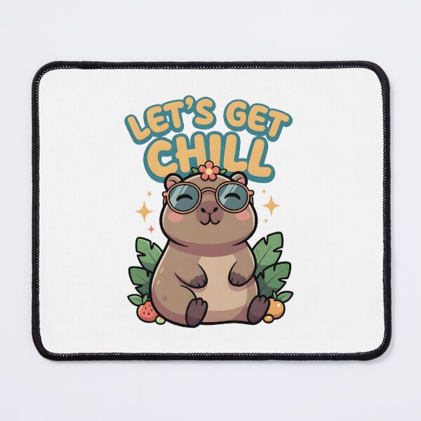 Item preview, Let's Get Chill Capybara Cute Animal designed and sold by dreephic22.