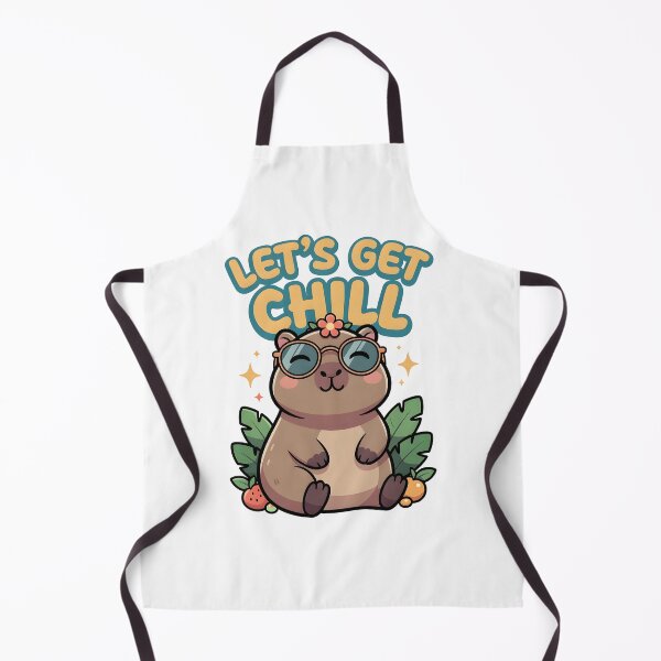 Item preview, Let's Get Chill Capybara Cute Animal designed and sold by dreephic22.