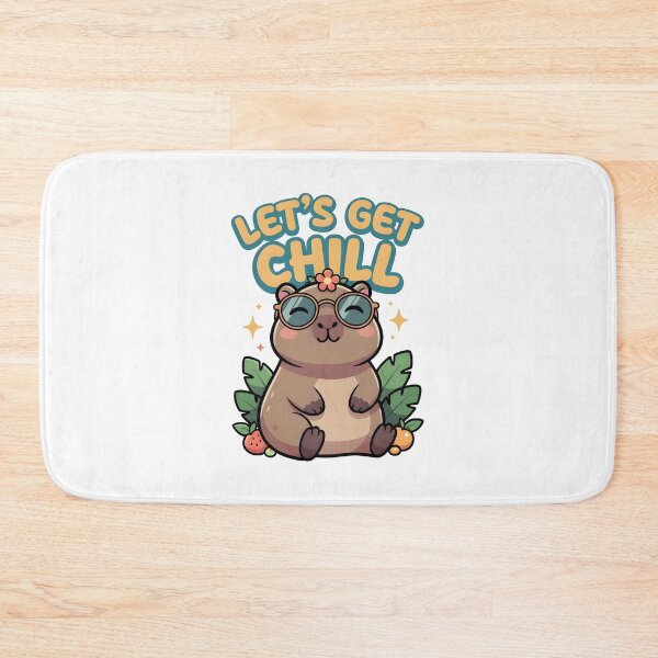 Item preview, Let's Get Chill Capybara Cute Animal designed and sold by dreephic22.