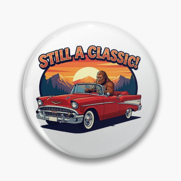 Item preview, Still a Classic - Bigfoot driving a '57 Chevy Convertible designed and sold by HiddenCitadel.
