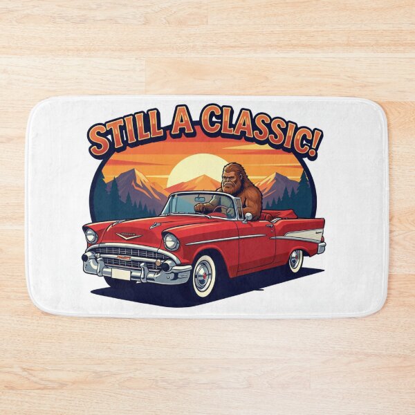 Item preview, Still a Classic - Bigfoot driving a '57 Chevy Convertible designed and sold by HiddenCitadel.