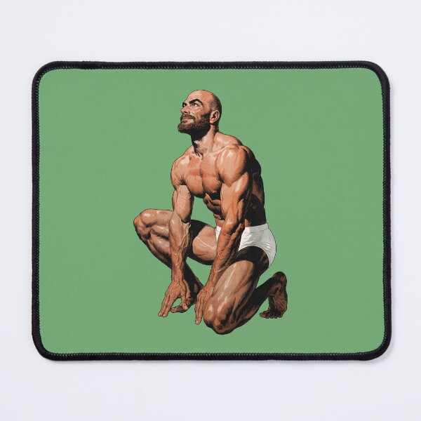 Item preview, Muscular Runner Ready Position – Vintage Comic Style Male Physique Art designed and sold by gayishdesign.