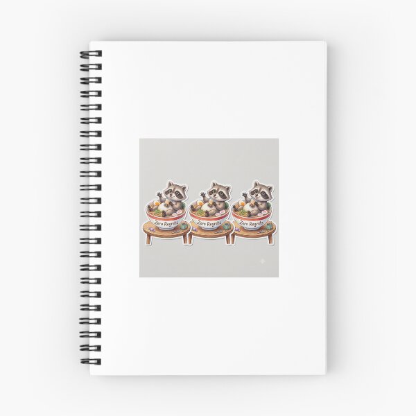 Item preview, Zero Regrets Raccoon | Cute Kawaii Ramen designed and sold by NovaPixelWorks.