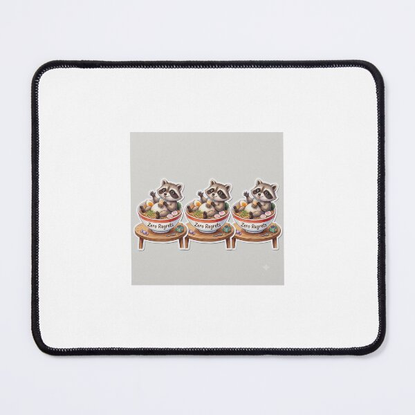 Item preview, Zero Regrets Raccoon | Cute Kawaii Ramen designed and sold by NovaPixelWorks.