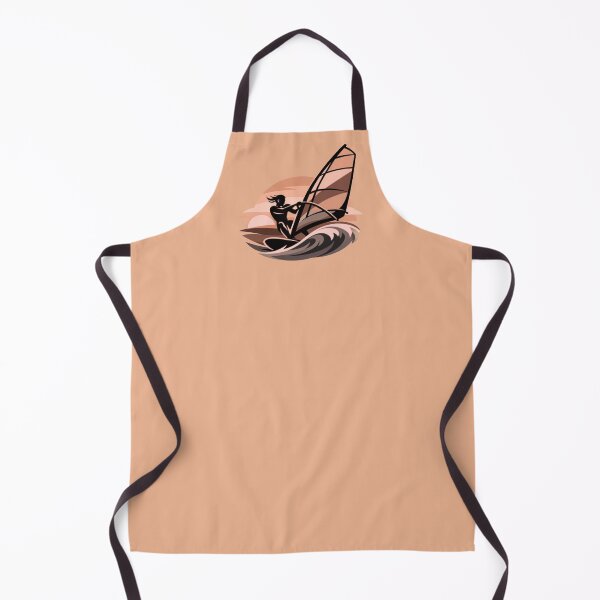 Item preview, Peach Sunset Windsurfer | Minimalist Coastal Vector Art designed and sold by SilentPowerArt.
