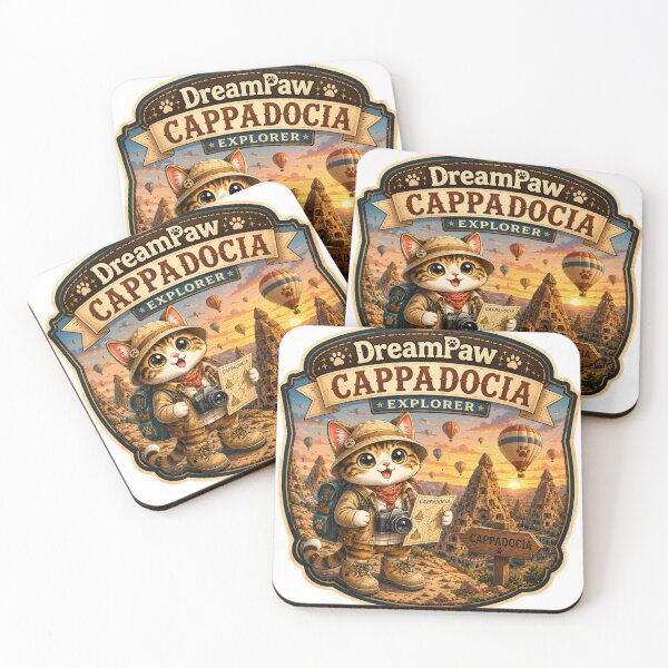 Item preview, DreamPaw Cappadocia Explorer Cat Sticker | Cute Kawaii Travel Kitten with Camera & Backpack designed and sold by DreamPaw Studio.