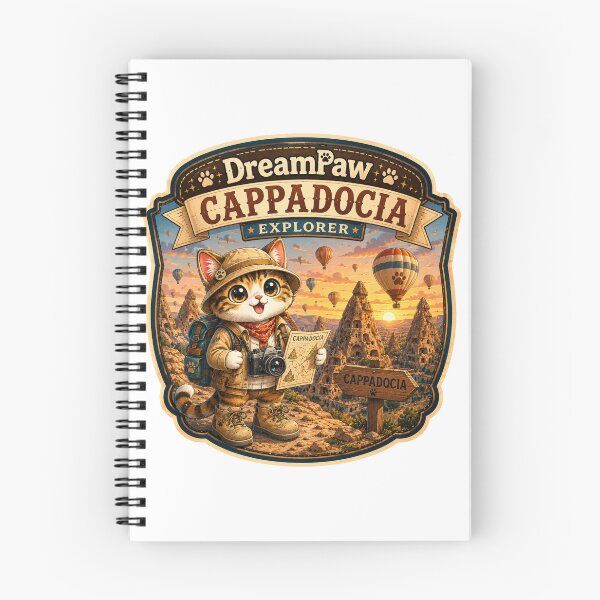 Item preview, DreamPaw Cappadocia Explorer Cat Sticker | Cute Kawaii Travel Kitten with Camera & Backpack designed and sold by DreamPaw Studio.