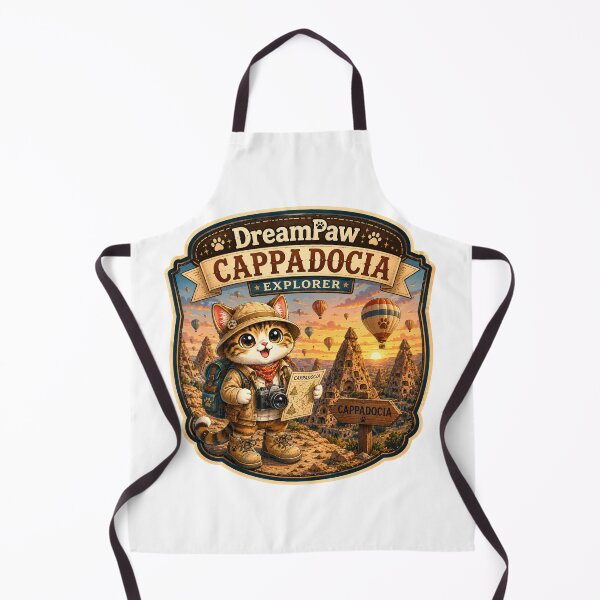 Item preview, DreamPaw Cappadocia Explorer Cat Sticker | Cute Kawaii Travel Kitten with Camera & Backpack designed and sold by DreamPaw Studio.