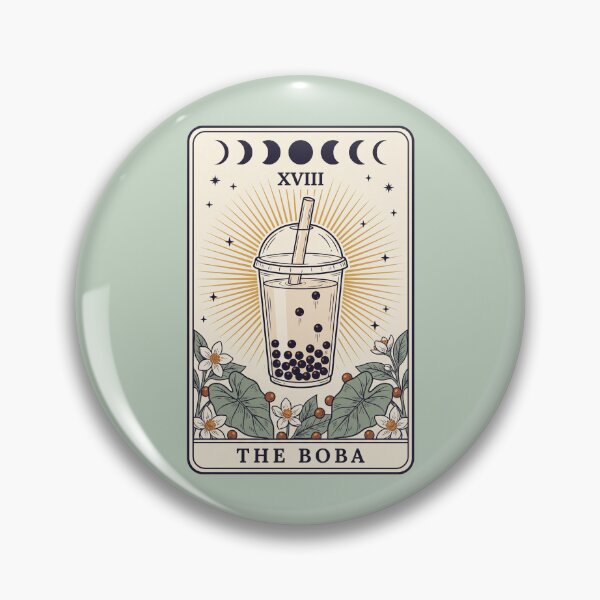 Artikelvorschau, Die Lebensmittel-Tarotkarte Boba | Modernes Tarot, Tarot-Memes, Pastell-Tarot entworfen und verkauft von Mildly Mystic.