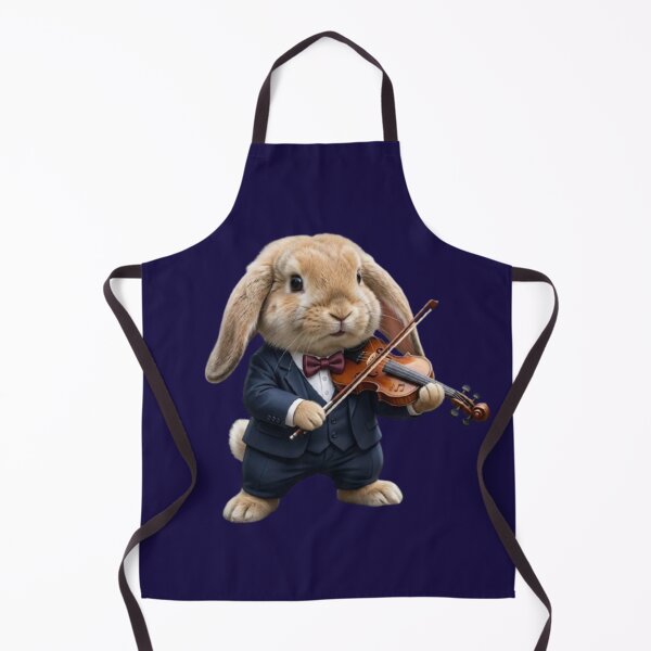 Item preview, Violin Rabbit – Whimsical Musical Animal Art designed and sold by Dogandesighn.