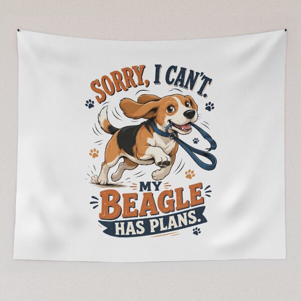 Item preview, Sorry I Can’t My Beagle Has Plans Funny Design designed and sold by Tong4130.