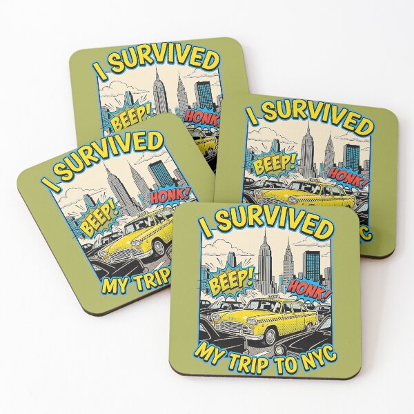 Item preview, I Survived My Trip to NYC Yellow Color Cab Graphic  designed and sold by melodycook.