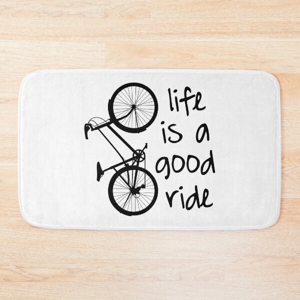 Item preview, Life is a good ride, Woman Bike, Black print designed and sold by Bike-Like-Art.