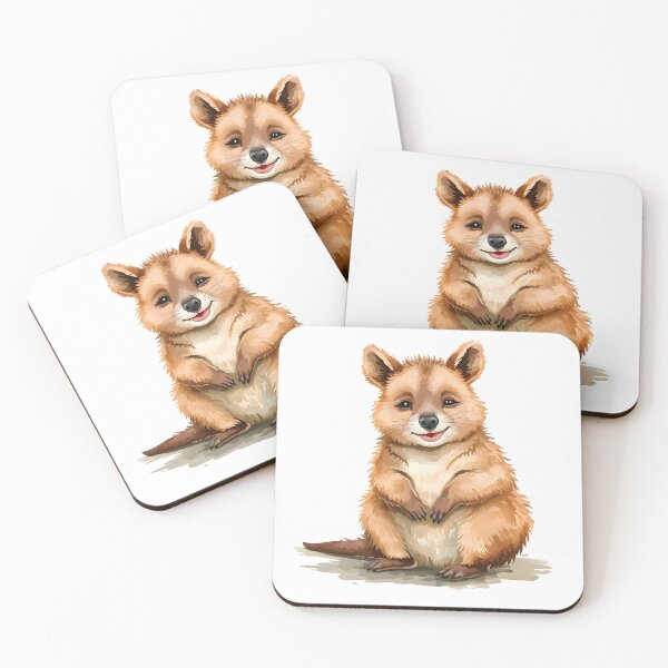 Item preview, Quokka Watercolor Painting designed and sold by RawNaturePrints.