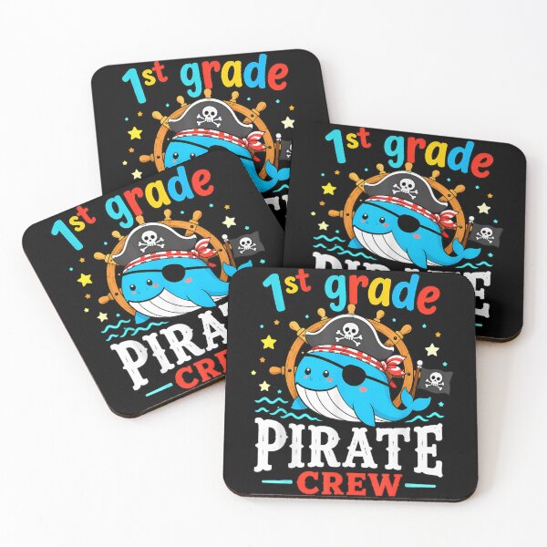 Item preview, First Grade Pirate Crew Cute Whale Back To School Adventure designed and sold by PhocoNibict.