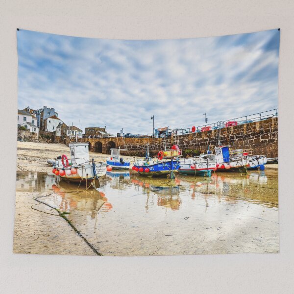 Item preview, St Ives Harbour Fishing Boats at Low Tide, Cornwall, England designed and sold by Paul Thompson Photography.