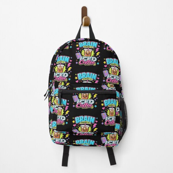 Item preview, Brain Powered by Iced Coffee Cute Y2K Retro Aesthetic Funny Coffee Lover Art designed and sold by thoughtswear.