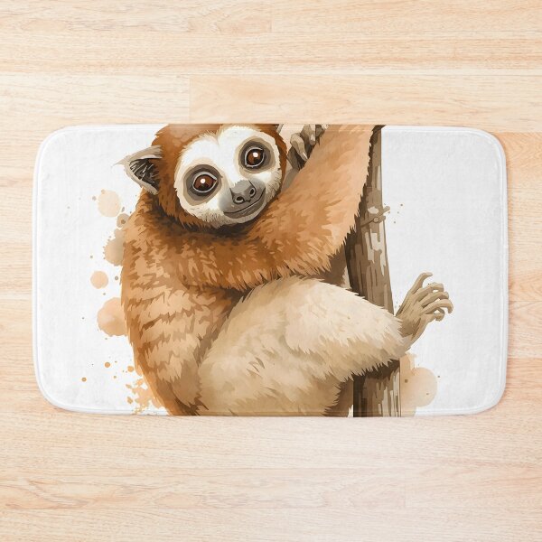 Item preview, Slow Loris Watercolor Painting designed and sold by RawNaturePrints.