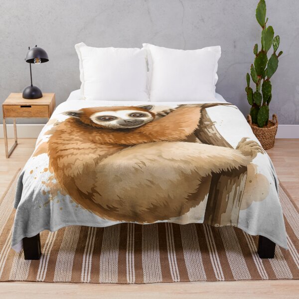 Item preview, Slow Loris Watercolor Painting designed and sold by RawNaturePrints.