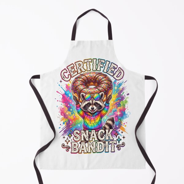 Item preview, Certified Snack Bandit Raccoon T-Shirt | Funny Rainbow Raccoon Donut Graphic | Cute Colorful Animal Art designed and sold by RBToper.