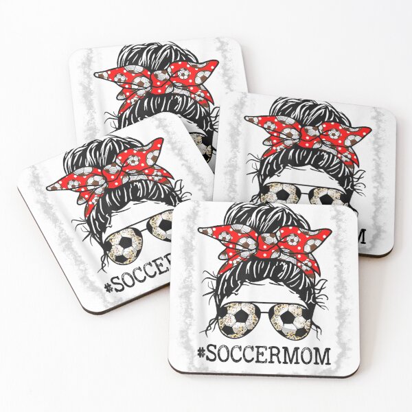 Item preview, Bleached Soccer Mom Messy Bun Women Player Mom Mothers Day  designed and sold by Worldofrat.