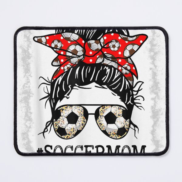 Item preview, Bleached Soccer Mom Messy Bun Women Player Mom Mothers Day designed and sold by Worldofrat.