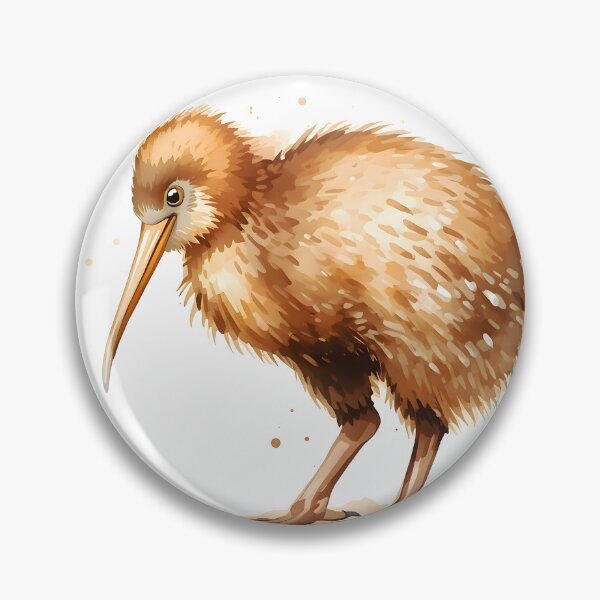 Item preview, Kiwi Bird Watercolor Painting designed and sold by RawNaturePrints.