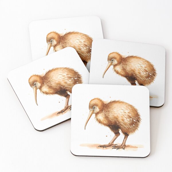 Item preview, Kiwi Bird Watercolor Painting designed and sold by RawNaturePrints.