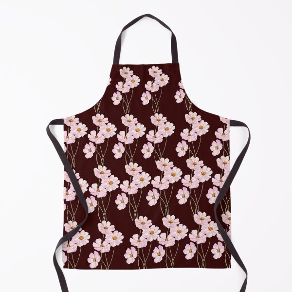 Item preview, Soft Pink Cosmos On Dark Chocolate Floral designed and sold by Jyoti Digital Artist.