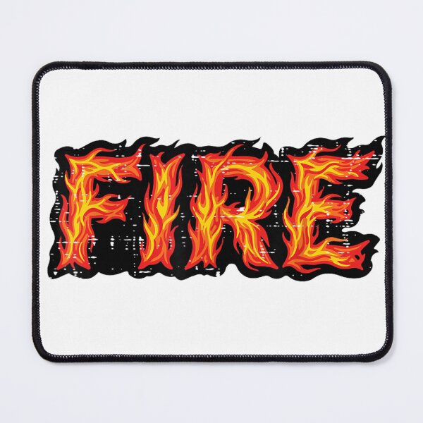 Item preview, Fire Flame Lettering Bold Burning Typography Halloween Aesthetic Style designed and sold by PhocoNibict.