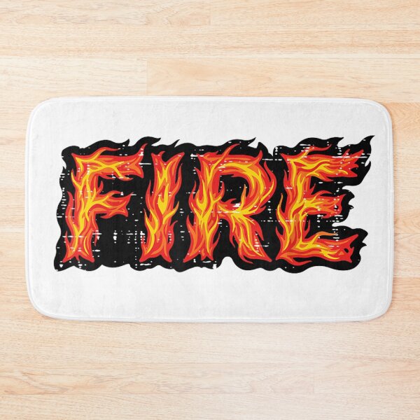 Item preview, Fire Flame Lettering Bold Burning Typography Halloween Aesthetic Style designed and sold by PhocoNibict.